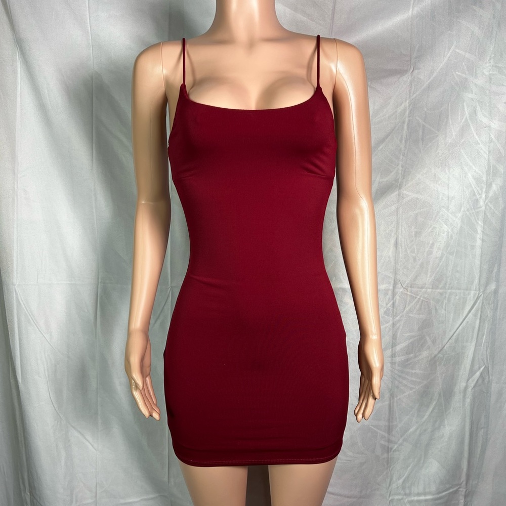Fashion nova red mini dress